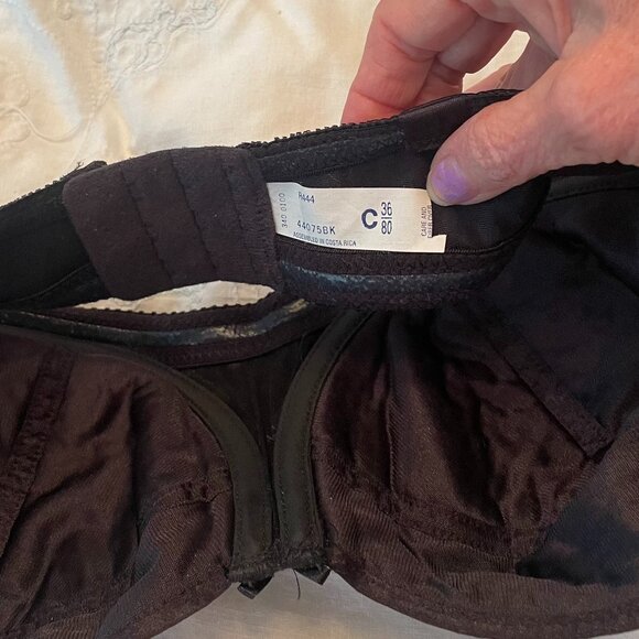 Unknown Brand Black Lightly Padded with Underwire Strapless Bra Size 36C - Picture 5 of 5